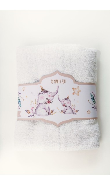 Trusou de botez pentru baieti cu jucarii de plus elefant Elefantul Boho 6